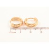 Серьги Xuping Позолота 18K колечки Классика, шир. 3.6мм ø 14мм фото №2 Серьги Xuping Позолота 18K колечки Классика, шир. 3.6мм ø 14мм фото №2