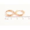 Серьги Xuping TTM Stainless Steel цвет 18K колечки Классика, шир. 2.5мм ø 17мм фото №2