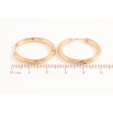 Серьги Xuping TTM Stainless Steel цвет 18K колечки Классика, шир. 2.4мм ø 25мм фото №2 Серьги Xuping TTM Stainless Steel цвет 18K колечки Классика, шир. 2.4мм ø 25мм фото №2