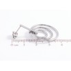 Серьги Xuping TTM Stainless Steel цвет Родий пусеты Кольца фото №2 Серьги Xuping TTM Stainless Steel цвет Родий пусеты Кольца фото №2