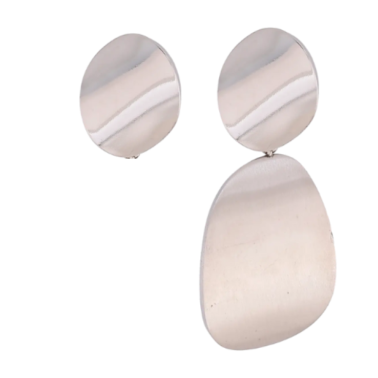 Серьги Xuping TTM Stainless Steel цвет Родий пусеты Декоративные подвески ассиметрия фото №20