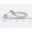 Серьги Xuping TTM Stainless Steel цвет Родий пусеты Овальные подвески фото №2