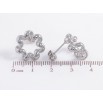 Серьги Xuping TTM Stainless Steel цвет Родий пусеты Спиральки фото №2