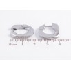 Серьги Xuping TTM Stainless Steel цвет Родий колечки Фигурные фото №2 Серьги Xuping TTM Stainless Steel цвет Родий колечки Фигурные фото №2