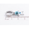Серьги Xuping TTM Stainless Steel цвет Родий подвески на колечках Звездочки с оберегом Глаз Фатимы фото №2 Серьги Xuping TTM Stainless Steel цвет Родий подвески на колечках Звездочки с оберегом Глаз Фатимы фото №2