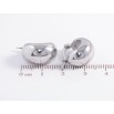 Серьги Xuping TTM Stainless Steel цвет Родий замок-булавка Объемные корзинки фото №2