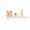 Серьги Xuping TTM Stainless Steel цвет 14K пусеты Декоративные цветочки фото №2