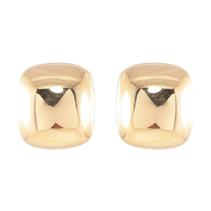 Серьги Xuping TTM Stainless Steel цвет 14K пусеты Фигурные 11х12мм фото №4