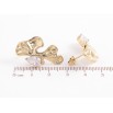 Серьги Xuping TTM Stainless Steel цвет 14K пусеты Декоративные с кристаллами фото №2 Серьги Xuping TTM Stainless Steel цвет 14K пусеты Декоративные с кристаллами фото №2