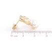 Серьги Xuping TTM Stainless Steel цвет 14K пусеты Декоративные с жемчужными вставками фото №2