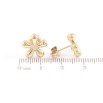 Сережки Xuping TTM Stainless Steel колір 14K пусети «Квіточки» фото №2 Сережки Xuping TTM Stainless Steel колір 14K пусети «Квіточки» фото №2