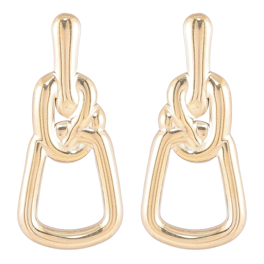 Серьги Xuping TTM Stainless Steel цвет 14K пусеты Декоративный узор фото №1 Серьги Xuping TTM Stainless Steel цвет 14K пусеты Декоративный узор фото №1