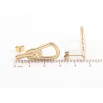 Серьги Xuping TTM Stainless Steel цвет 14K пусеты Декоративный узор фото №2 Серьги Xuping TTM Stainless Steel цвет 14K пусеты Декоративный узор фото №2