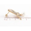 Серьги Xuping TTM Stainless Steel цвет 14K пусеты Бабочки с кристаллами и жемчужными подвесками фото №2 Серьги Xuping TTM Stainless Steel цвет 14K пусеты Бабочки с кристаллами и жемчужными подвесками фото №2