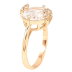 Каблучка Xuping Позолота 18K «Фіаніт у декоративній оправі» фото №2