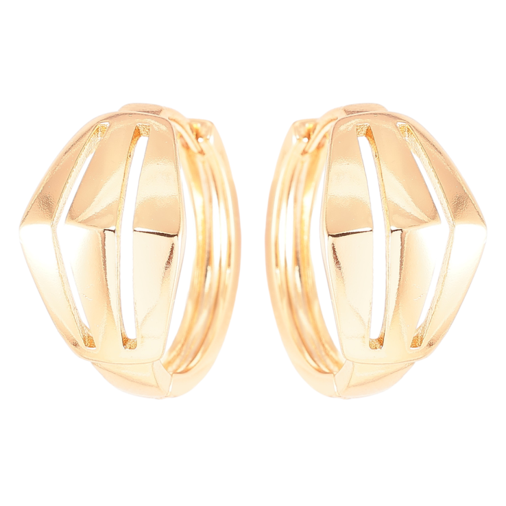 Серьги Xuping Позолота 18K колечки Декоративный узор фото №7 Серьги Xuping Позолота 18K колечки Декоративный узор фото №7