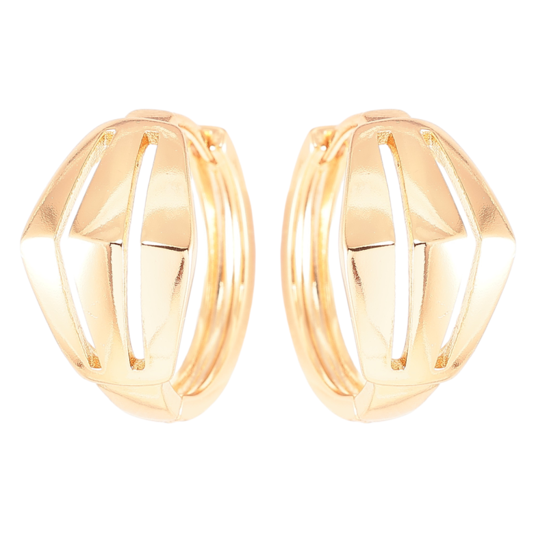 Сережки Xuping Позолота 18K колечка Декоративний візерунок» фото №1 Сережки Xuping Позолота 18K колечка Декоративний візерунок» фото №1