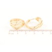 Серьги Xuping Позолота 18K колечки Декоративный узор фото №2 Серьги Xuping Позолота 18K колечки Декоративный узор фото №2