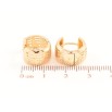 Серьги Xuping Позолота 18K колечки Резной узор с напылением фото №2