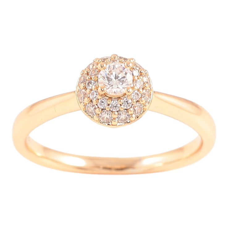 Кольцо Xuping Позолота 18K Инкрустация цирконием фото №2 Кольцо Xuping Позолота 18K Инкрустация цирконием фото №2