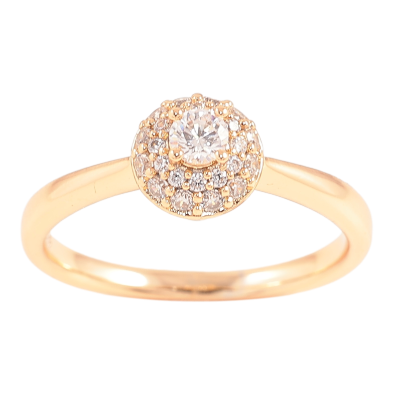Каблучка Xuping Позолота 18K «Інкрустація цирконієм» фото №8 Каблучка Xuping Позолота 18K «Інкрустація цирконієм» фото №8