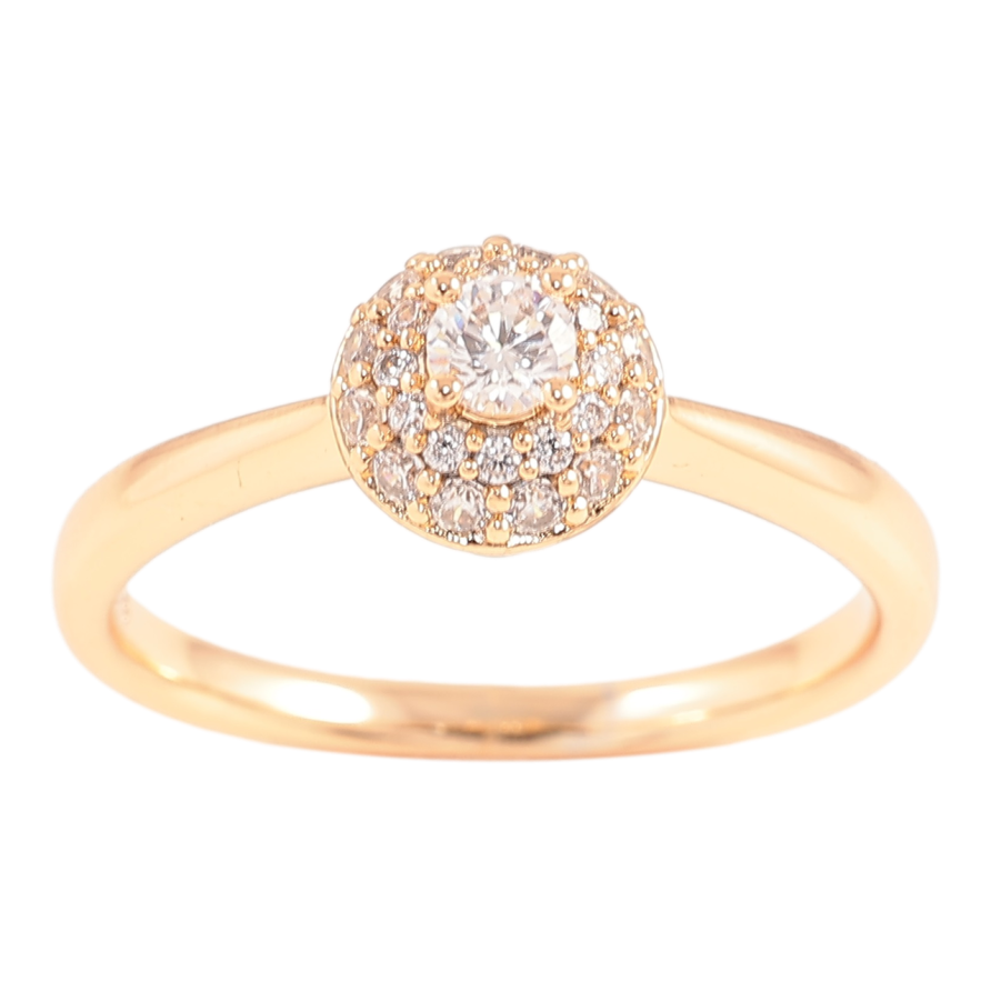 Кольцо Xuping Позолота 18K Инкрустация цирконием фото №1 Кольцо Xuping Позолота 18K Инкрустация цирконием фото №1