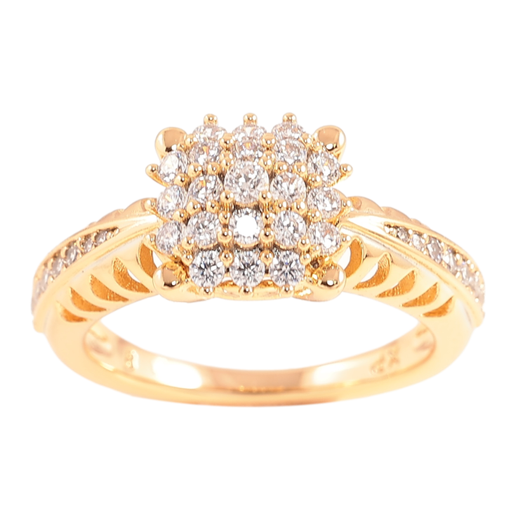 Кольцо Xuping Позолота 18K Инкрустация цирконием фото №6 Кольцо Xuping Позолота 18K Инкрустация цирконием фото №6