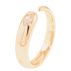 Каблучка Xuping Позолота 18K «Роз'ємна шинка з фіанітом» фото №2