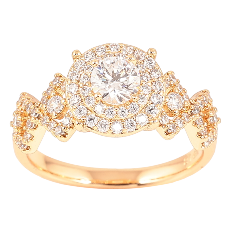 Кольцо Xuping Позолота 18K Инкрустация цирконием фото №1 Кольцо Xuping Позолота 18K Инкрустация цирконием фото №1