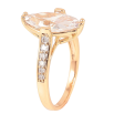Кольцо Xuping Позолота 18K Фианит Маркиз с дорожками циркония фото №2 Кольцо Xuping Позолота 18K Фианит Маркиз с дорожками циркония фото №2