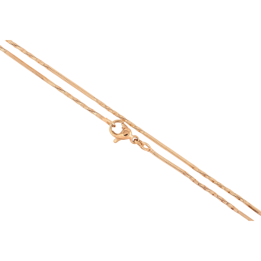 Ланцюжок Xuping Позолота 18K Плетіння «Ювелірний шнур перекручений» довжина 50см х 1мм фото №1 Ланцюжок Xuping Позолота 18K Плетіння «Ювелірний шнур перекручений» довжина 50см х 1мм фото №1