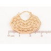 Сережки Xuping Позолота 18K замок-шпилька «Бічний різьблений візерунок з доріжками цирконію» фото №2 Сережки Xuping Позолота 18K замок-шпилька «Бічний різьблений візерунок з доріжками цирконію» фото №2