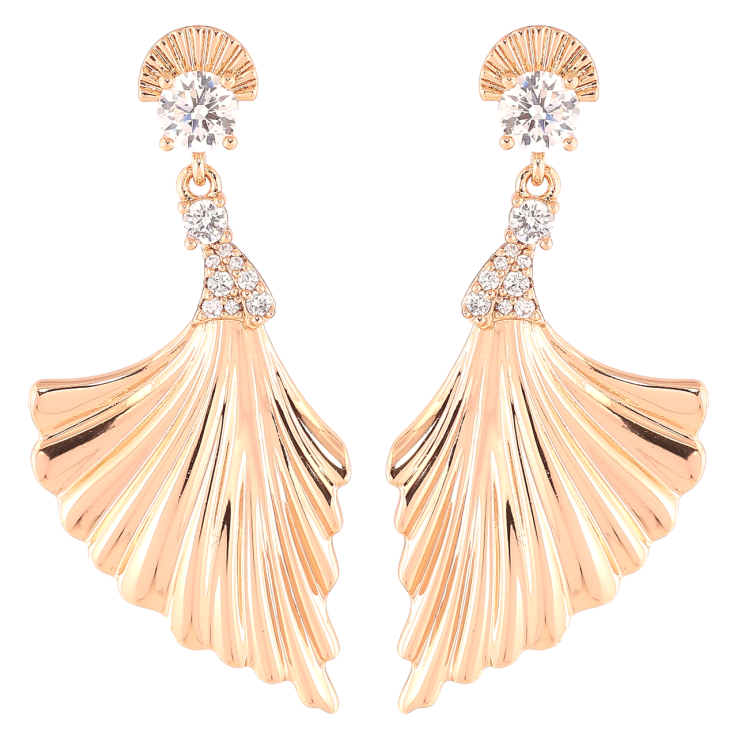 Серьги Xuping Позолота 18K пусеты Декоративные подвески с цирконием фото №7