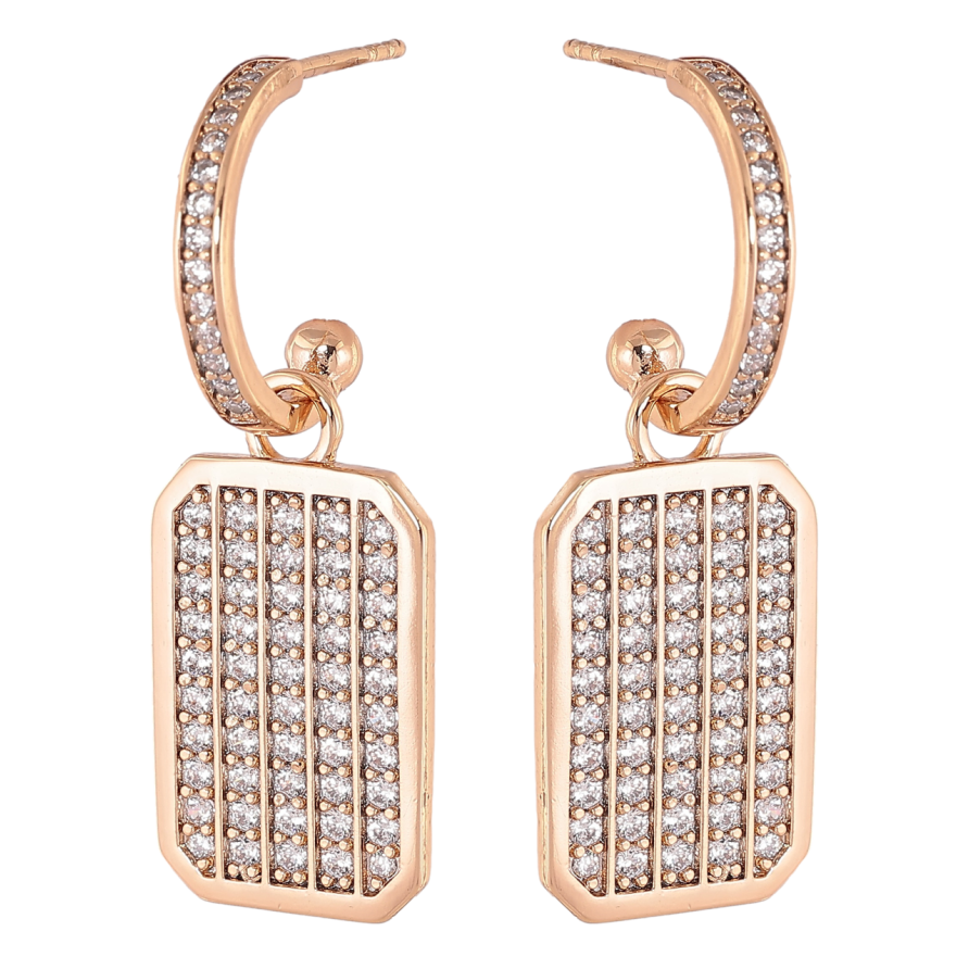 Серьги Xuping Позолота 18K пусеты Подвески с инкрустацией цирконием 2 в 1 фото №1 Серьги Xuping Позолота 18K пусеты Подвески с инкрустацией цирконием 2 в 1 фото №1