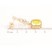 Серьги Xuping Позолота 18K пусеты Изящные подвески с цирконием и желтыми фианитами фото №2 Серьги Xuping Позолота 18K пусеты Изящные подвески с цирконием и желтыми фианитами фото №2