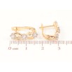 Серьги Xuping Позолота 18K + Родий английский замок Декоративный узор с цирконием фото №2 Серьги Xuping Позолота 18K + Родий английский замок Декоративный узор с цирконием фото №2