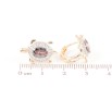 Серьги Xuping Позолота 18K + Родий колечки Черепахи с цирконием и фианитами хамелеон фото №2 Серьги Xuping Позолота 18K + Родий колечки Черепахи с цирконием и фианитами хамелеон фото №2