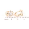 Серьги Xuping Позолота 18K + Родий колечки Человечки с сердечками фото №2 Серьги Xuping Позолота 18K + Родий колечки Человечки с сердечками фото №2