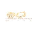 Сережки Xuping Позолота 14K колечка «Декоративний візерунок з цирконієм» фото №2 Сережки Xuping Позолота 14K колечка «Декоративний візерунок з цирконієм» фото №2