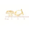 Сережки Xuping Позолота 14K колечка «Сніжинки» фото №2 Сережки Xuping Позолота 14K колечка «Сніжинки» фото №2