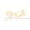 Серьги Xuping Позолота 14K колечки Кристальные капельки фото №2 Серьги Xuping Позолота 14K колечки Кристальные капельки фото №2