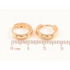 Серьги Xuping Позолота 18K колечки Классика, шир 3.6мм фото №2 Серьги Xuping Позолота 18K колечки Классика, шир 3.6мм фото №2