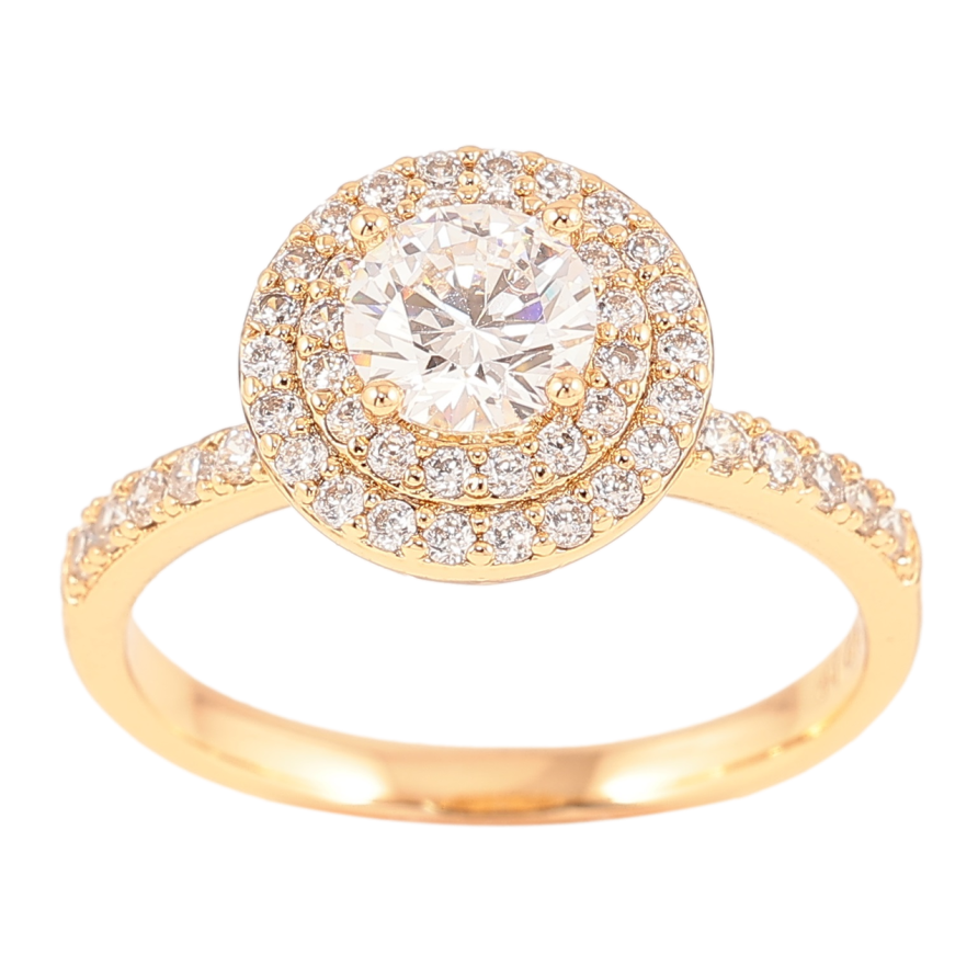 Кольцо Xuping Позолота 18K Инкрустация цирконием фото №1 Кольцо Xuping Позолота 18K Инкрустация цирконием фото №1