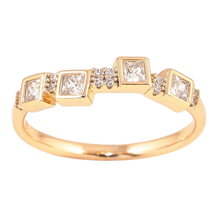 Кольцо Xuping Позолота 18K Кристальная дорожка фото №16 Кольцо Xuping Позолота 18K Кристальная дорожка фото №16