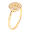 Каблучка Xuping Позолота 18K «Ажурне коло з цирконієм» фото №2 Каблучка Xuping Позолота 18K «Ажурне коло з цирконієм» фото №2