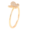 Каблучка Xuping Позолота 18K «Метелик з цирконієм» фото №2 Каблучка Xuping Позолота 18K «Метелик з цирконієм» фото №2