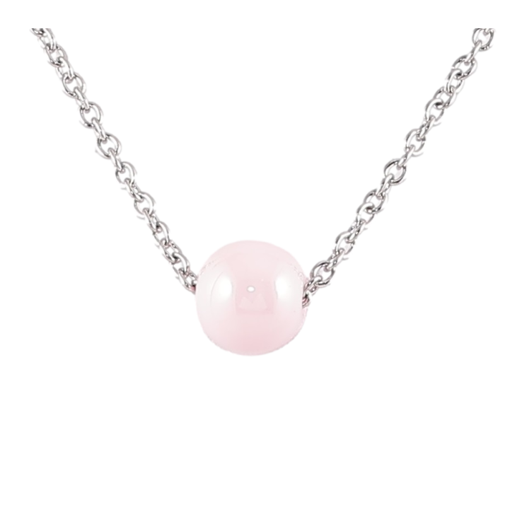 Подвеска на цепочке Xuping ТТМ Stainless Steel цвет Родий Розовая керам. бусина, ø 8мм дл. 43-47см х 1мм фото №20 Подвеска на цепочке Xuping ТТМ Stainless Steel цвет Родий Розовая керам. бусина, ø 8мм дл. 43-47см х 1мм фото №20