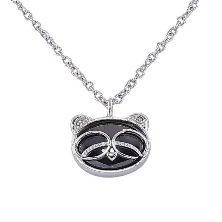 Подвеска на цепочке Xuping ТТМ Stainless Steel цвет Родий Панда с черной керамикой дл. 43-47см х 1.5мм фото №22 Подвеска на цепочке Xuping ТТМ Stainless Steel цвет Родий Панда с черной керамикой дл. 43-47см х 1.5мм фото №22