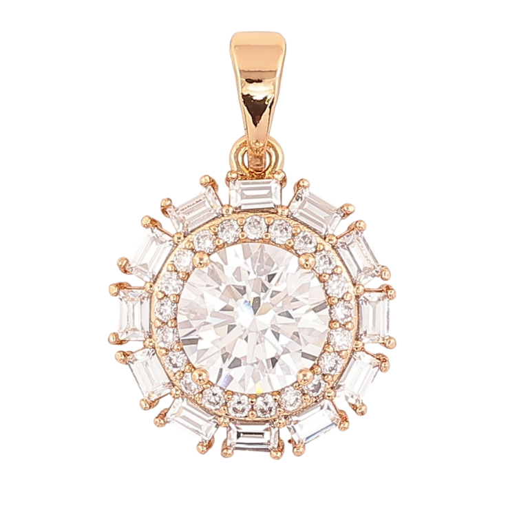 Кулон Xuping Позолота 18K «Інкрустація цирконієм» для ланцюжка до 5мм фото №4 Кулон Xuping Позолота 18K «Інкрустація цирконієм» для ланцюжка до 5мм фото №4