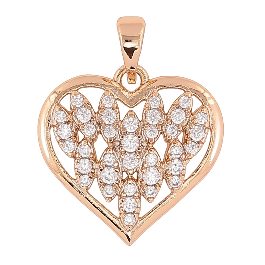 Кулон Xuping Позолота 18K «Серце з цирконієм» для ланцюжка до 5мм фото №1 Кулон Xuping Позолота 18K «Серце з цирконієм» для ланцюжка до 5мм фото №1